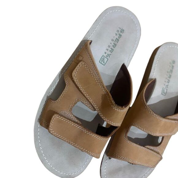 Sperry Top Rider size 10 sandal slider tan flat - Picture 2 of 6